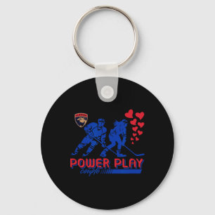 Porte-clés Couple Power Play de la Saint-Valentin des Panther