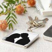 PORTE-CLÉS COUPLE ROMANTIQUE SILHOUETTE (Côté)