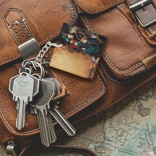 Porte-clés Couple victorien Steampunk