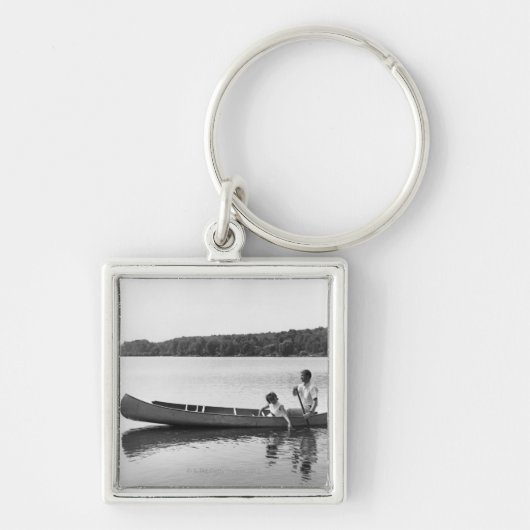 Porte-clés Couples dans un canoë (Devant)