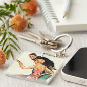 Porte-clés Couples engagés (Devant Droit)