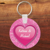 Porte-clés Couples Heart Keychain (Recto)