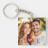 Porte-clés Couple's Love Heart Photo Keychain (Devant)