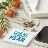 Porte-clés Courage plutôt que peur (Devant Droit)