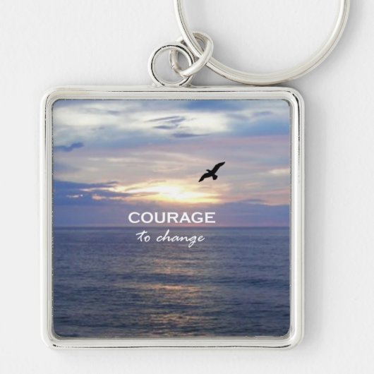 Porte-clés Courage pour changer (Devant)
