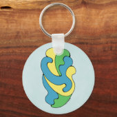 Porte-clés Courbes d'insertion (Jaune, Bleu, Vert) (Verso)