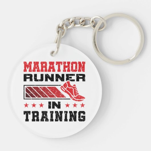 Porte-clés Coureur De Marathon En Formation (Dos)