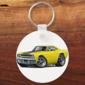 Porte-clés Coureur de route jaune-noir 1970 (Recto)