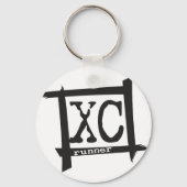 Porte-clés Coureur XC cross-country (Recto)