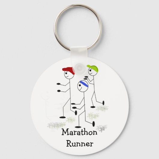 Porte-clés Coureurs de marathon (Recto)