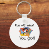 Porte-clés Courez avec ce que vous avez (Recto)