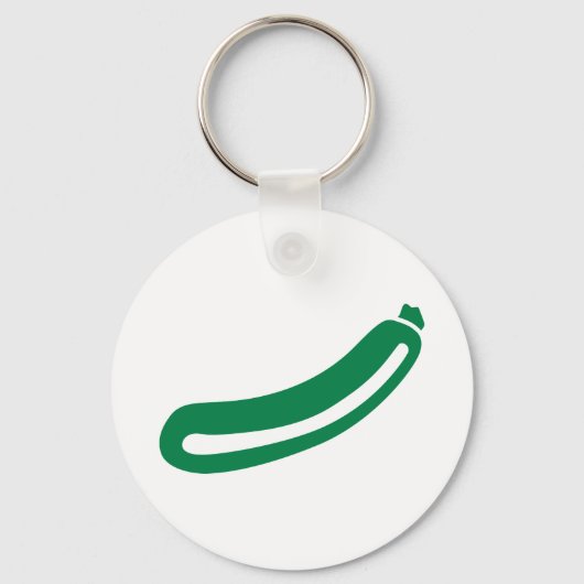 Porte-clés courgettes vertes (Recto)