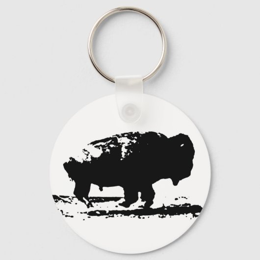 Porte-clés Courir Buffalo Bison Pop Art (Recto)