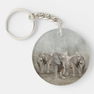 Porte-clés Courir des éléphants Porte - clés acryliques
