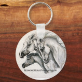 Porte-clés Courir la famille des Chevaux blancs (Recto)