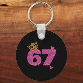 Porte-clés Couronne 67e anniversaire 67 ans (Recto)