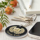 Porte-clés Couronne avec Porte - clé Shield (Devant droit)