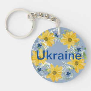 Porte-clés Couronne d'art populaire ukrainienne Conception tr
