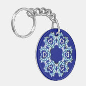 Porte-clés Couronne de fleurs avec coeurs (Devant gauche)