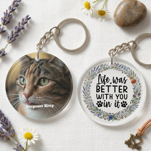 Porte-clés Couronne de fleurs sauvages en souvenir de l'anima