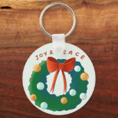 Porte-clés Couronne de Noël (Recto)
