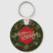 Porte-clés Couronne de Noël (Recto)