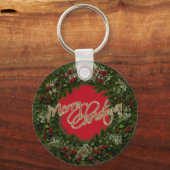 Porte-clés Couronne de Noël (Recto)