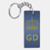 Porte-clés Couronne d'or + vos idées (Devant gauche)