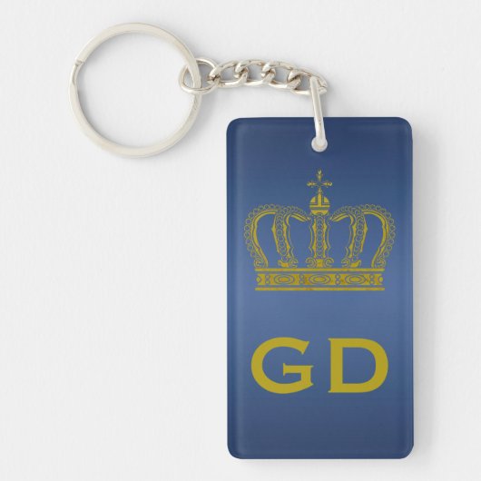 Porte-clés Couronne d'or + vos idées (Devant)