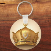 Porte-clés Couronne dorée élégante (Verso)