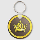 Porte-clés Couronne dorée élégante (Verso)
