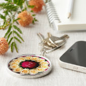 Porte-clés Couronne florale vibrante (Côté)