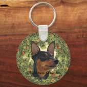 Porte-clés Couronne miniature Pinscher (Recto)