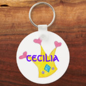 Porte-clés Couronne, porte - clé cecilia (Recto)
