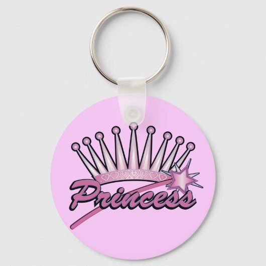 Porte-clés Couronne rose princesse (Recto)