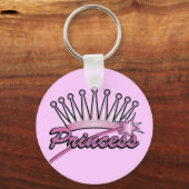 Porte-clés Couronne rose princesse (Recto)