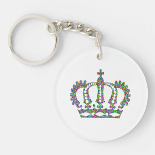Porte-clés Couronne royale en motifs