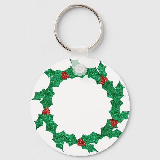 Porte-clés couronne saint de noël (Recto)