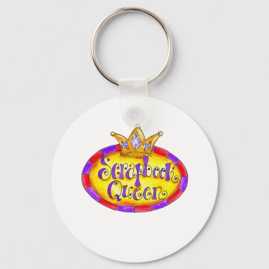 Porte-clés Couronne Scrapt Queen (Recto)