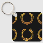 Porte-clés Couronnes de Laurier Dorées (Recto)