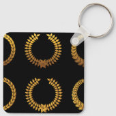 Porte-clés Couronnes de Laurier Dorées (Dos)