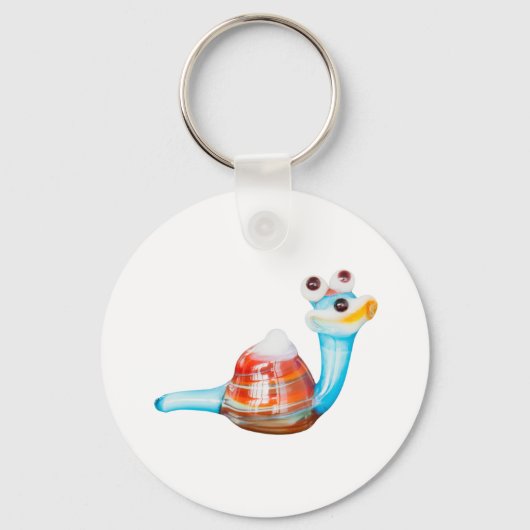 PORTE-CLÉS COURRIEL EN VERRE SOURIANT (Recto)