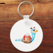 PORTE-CLÉS COURRIEL EN VERRE SOURIANT (Recto)