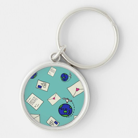 Porte-clés Courrier dans le monde (Devant)