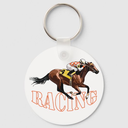 Porte-clés Course à cheval (Recto)