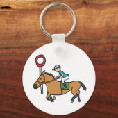Porte-clés Course à cheval (Recto)