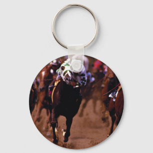 Porte-clés Course à cheval