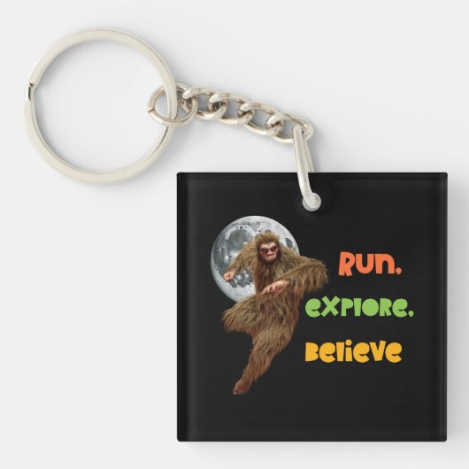 Porte-clés Course d'aventure Sasquatch Believe Design (Devant)