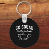 Porte-clés Course de marathon 5K jour de course ie Squad ami (Recto)