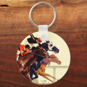 Porte-clés Course de Thoroughbred (Recto)